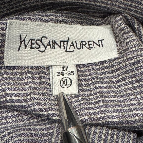 Yves Saint Laurent (YSL) Button-Down Shirt | Cotton (Men's XL) VTG - Picture 1 of 12